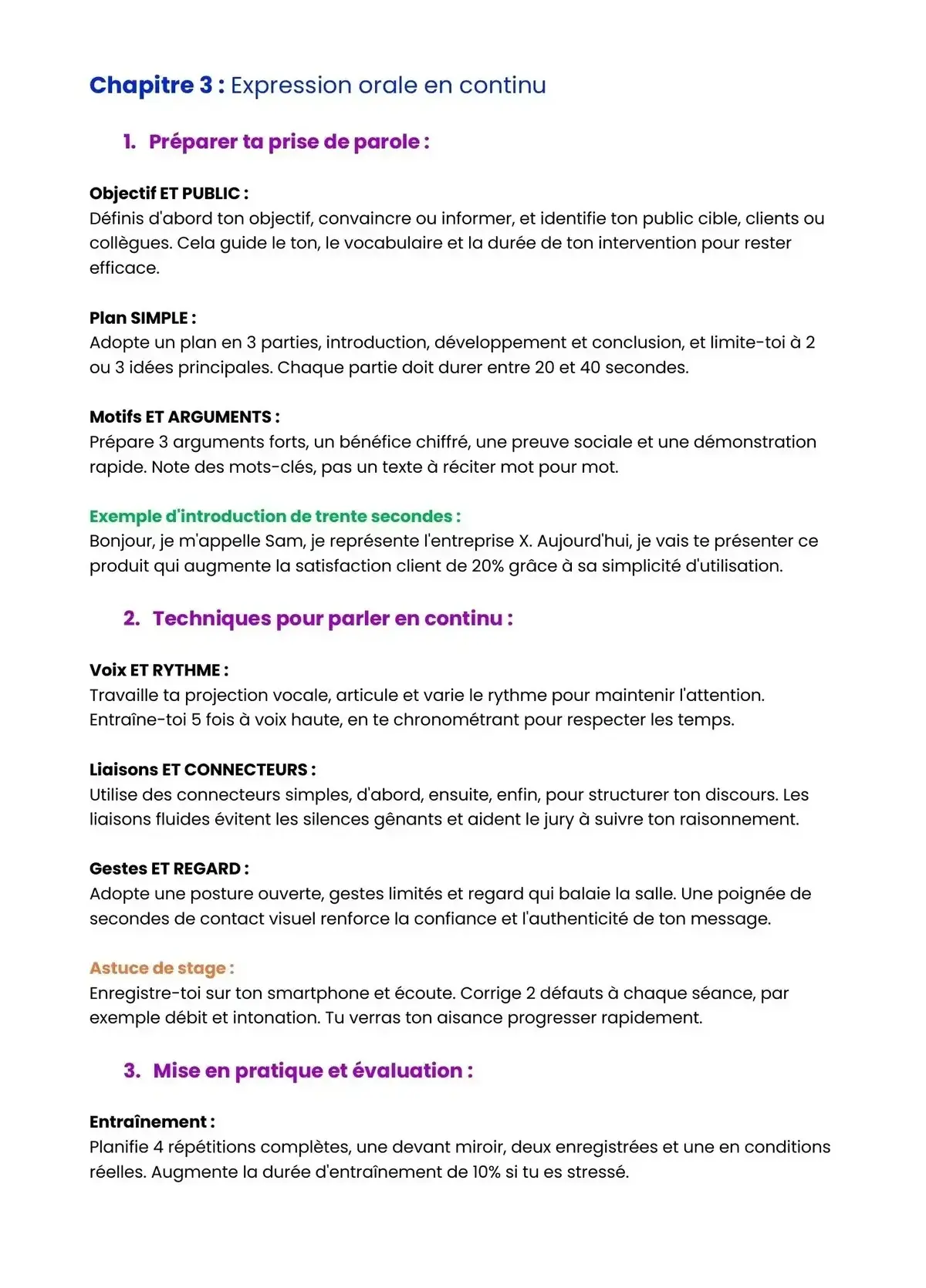 Example Fiche de Révision Bac Pro MCV